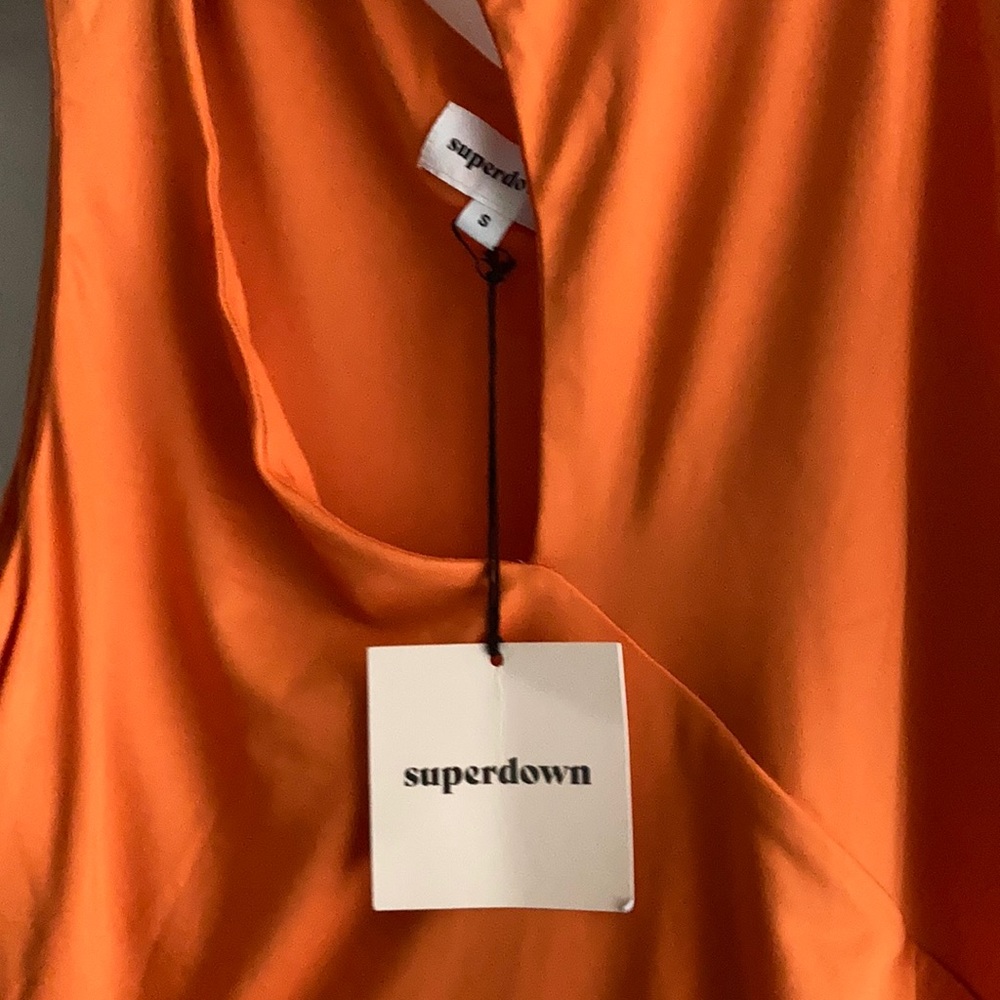 Superdown Cecily dress Tangerine NWT - Picture 5 of 5